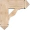 Ekena Millwork Funston Arts and Crafts Smooth Bracket w/ Offset Brace, Douglas Fir, 7 1/2"W x 20"D x 20"H BKT0806X20X20FST03SDF - alternate 3